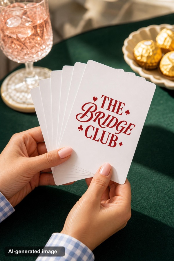 Bridge playing cards glossy poker size deck